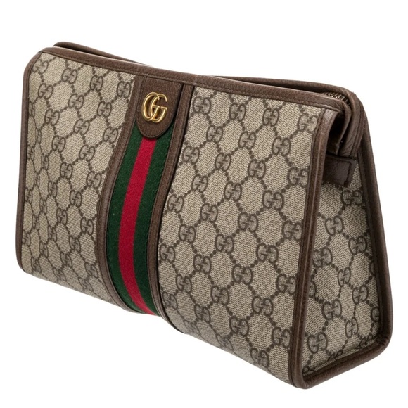 GUCCI Clutch bag Sherry line GG Supreme Canvas. - Picture 4 of 17